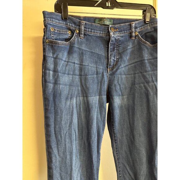 Lauren Jeans Co. Womens Flared Denim Jeans Size 10 USA - Picture 2 of 9